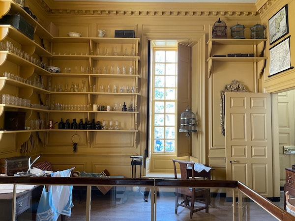 The Butler's Pantry at the Governor's Palace in Colonial Williamsburg, VA