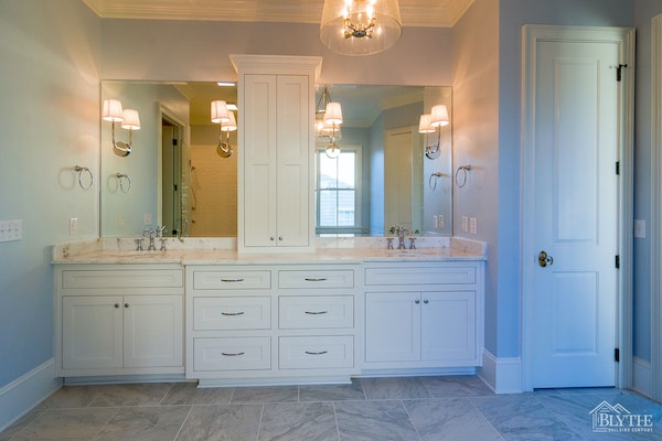 Dual Marble Vanity Luxury Master Bath Home Builder Sc