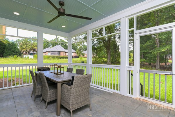 Rear Screened In Porch And Golf Course View In Lexington Sc